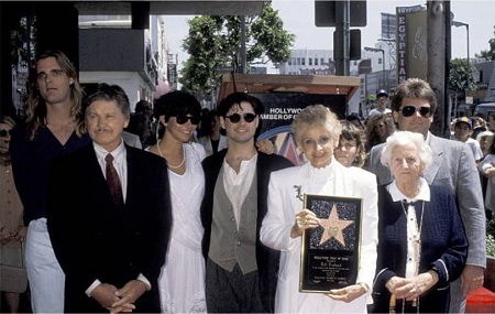 Charles Bronson, Jill Ireland and family during Jill Ireland Honored with a Star on the Hollywood Walk of Fame at 6751 Hollywood Blvd. in Hollywood, California, United States.